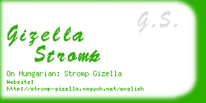 gizella stromp business card